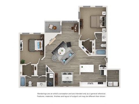 a 1 bedroom floor plan  summit  503 sq ft